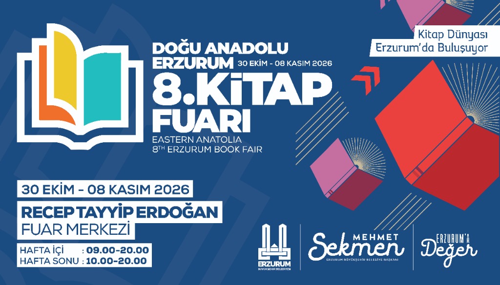 Doğu Anadolu Erzurum 8. Kitap Fuarı Afişi